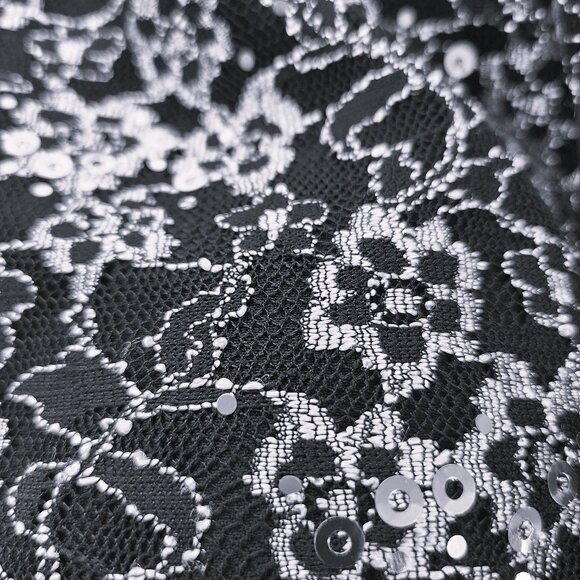 Black & Silver Strapless Cocktail Dress - Picture 6 of 7